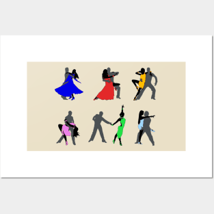 Ballroom Dancing Couples, Posters and Art